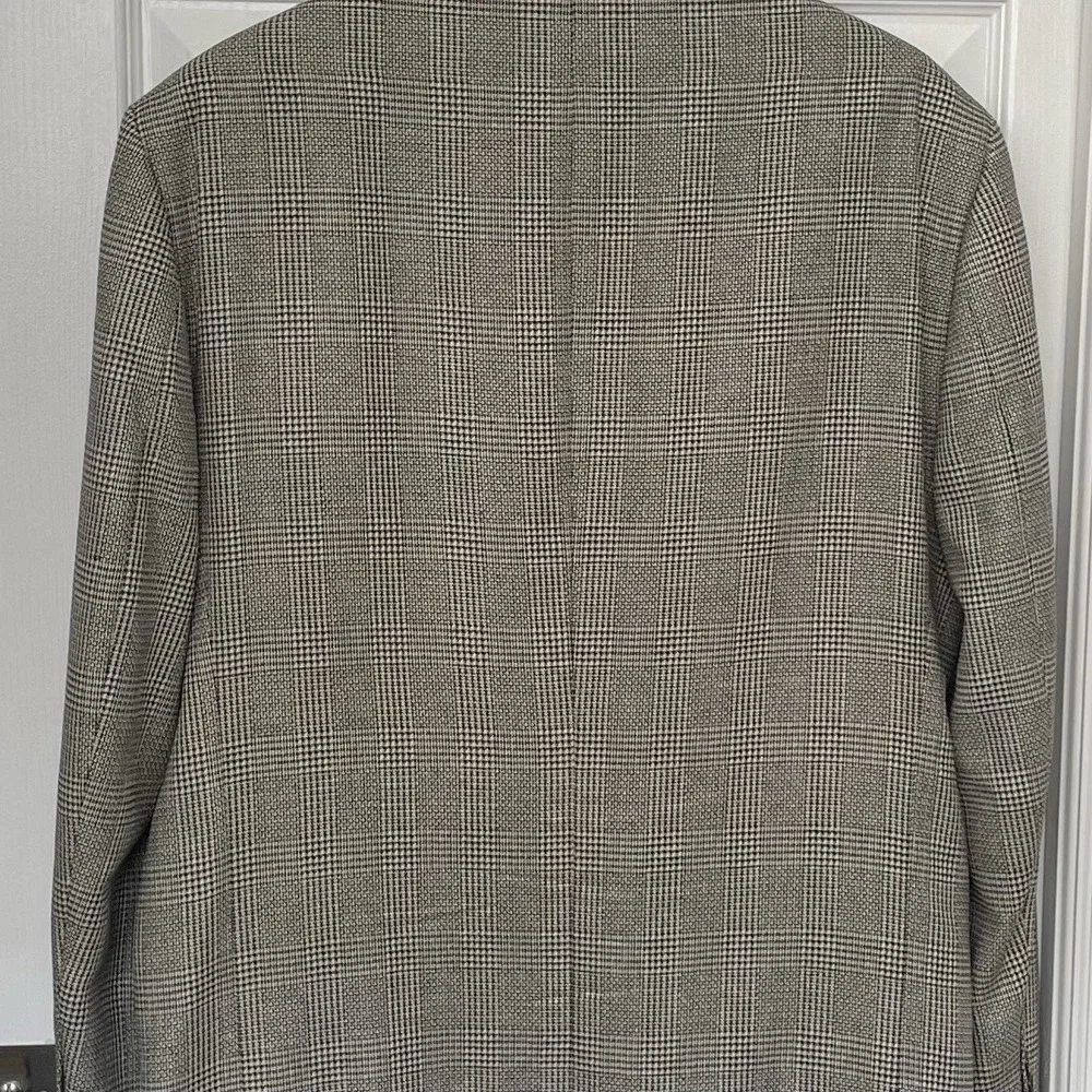 Petrocelli‎ Brown/Beige TWEED Mens HOUNDSTOOTH silk wool sport coat - XXL, 48